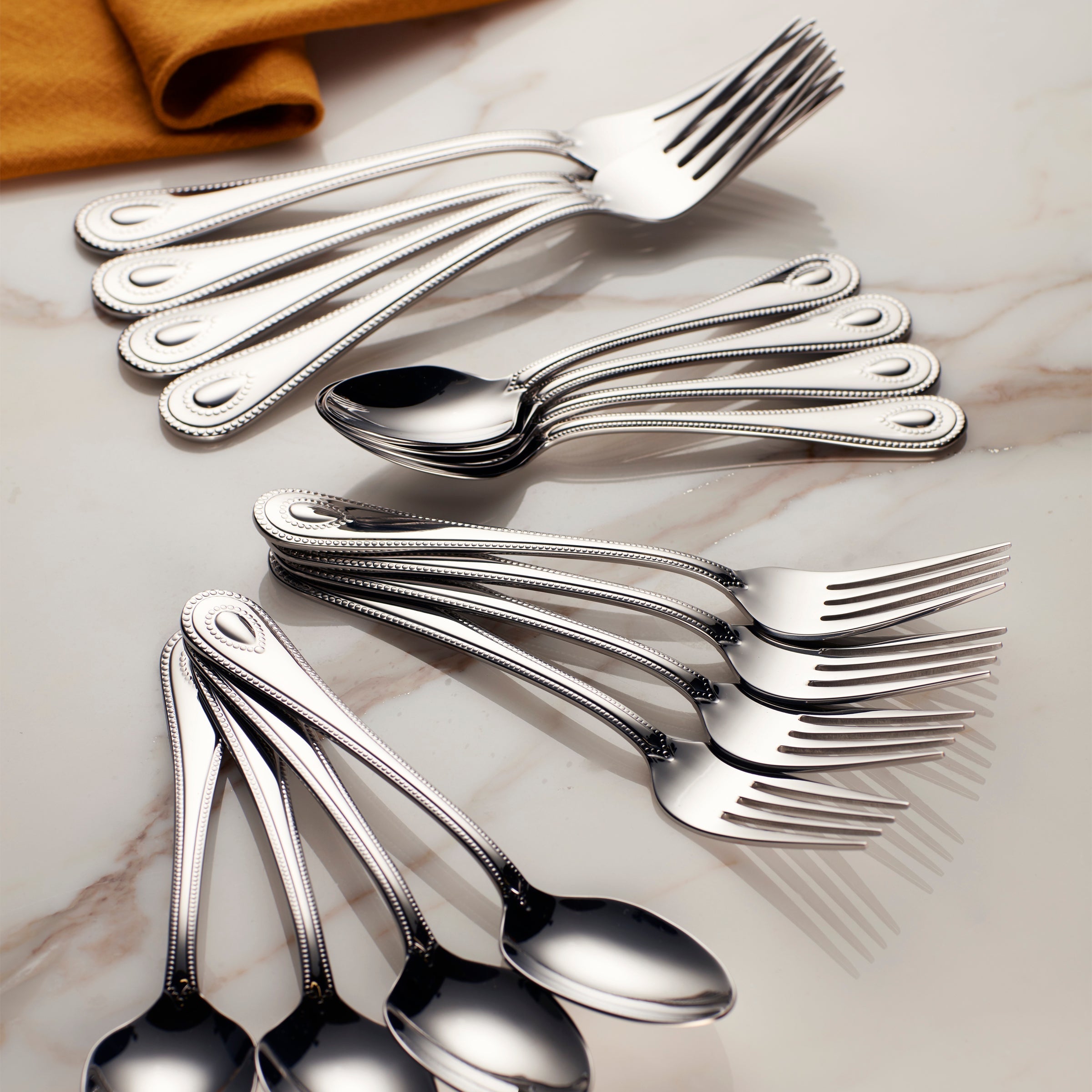 French Perle Teaspoon - Set of 4