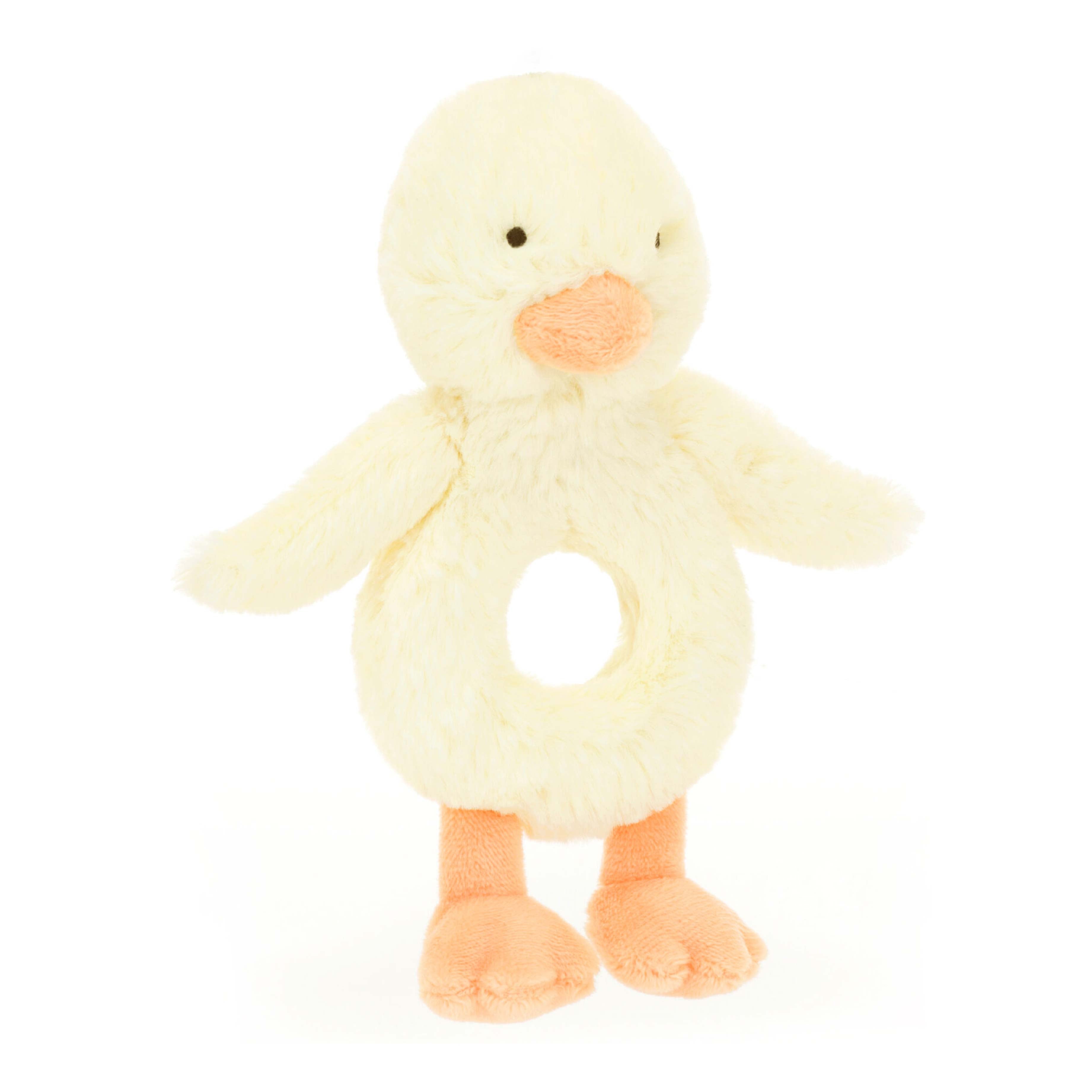 Bashful Duckling Ring Rattle | Baby Jellycat